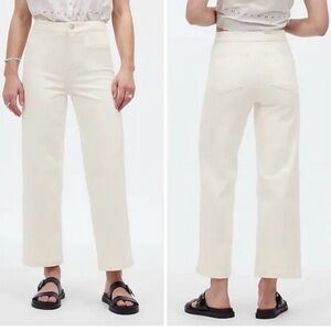 Madewell The Emmett Wide-Leg Crop Jeans